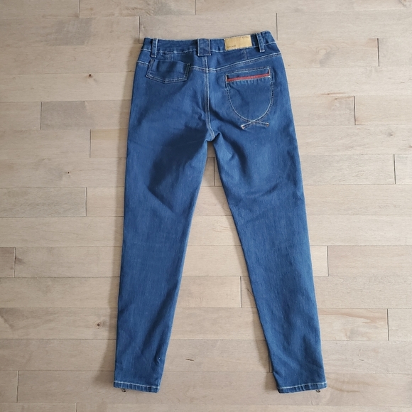 Toyouth funky skinny low waist jeans with orange trim size 29 - Picture 2 of 12